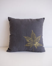 Load image into Gallery viewer, Linen Sweetgum Pillow in Charcoal
