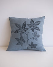 Load image into Gallery viewer, Linen Sweetgum Pillow in Lagoon Blue
