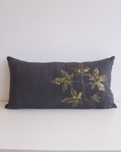 Load image into Gallery viewer, Linen Sweetgum Pillow in Charcoal
