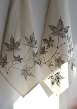 Load image into Gallery viewer, Unbleached 100% Cotton Sweetgum Leaf Tea Towel in Natural
