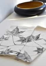 Load image into Gallery viewer, Unbleached 100% Cotton Sweetgum Leaf Tea Towel in Natural
