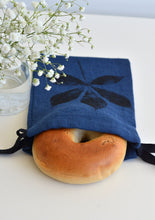 Load image into Gallery viewer, Linen Creeper Multi-Use String Bags in Navy Blue
