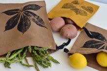 Load image into Gallery viewer, Linen Multi-Use String Bags in Ginger
