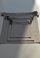 Load image into Gallery viewer, Linen Multi-Use String Bags in Natural
