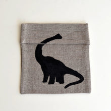 Load image into Gallery viewer, Lunch w/Dinosaur Friends - Linen Sandwich &amp; Snack Bags
