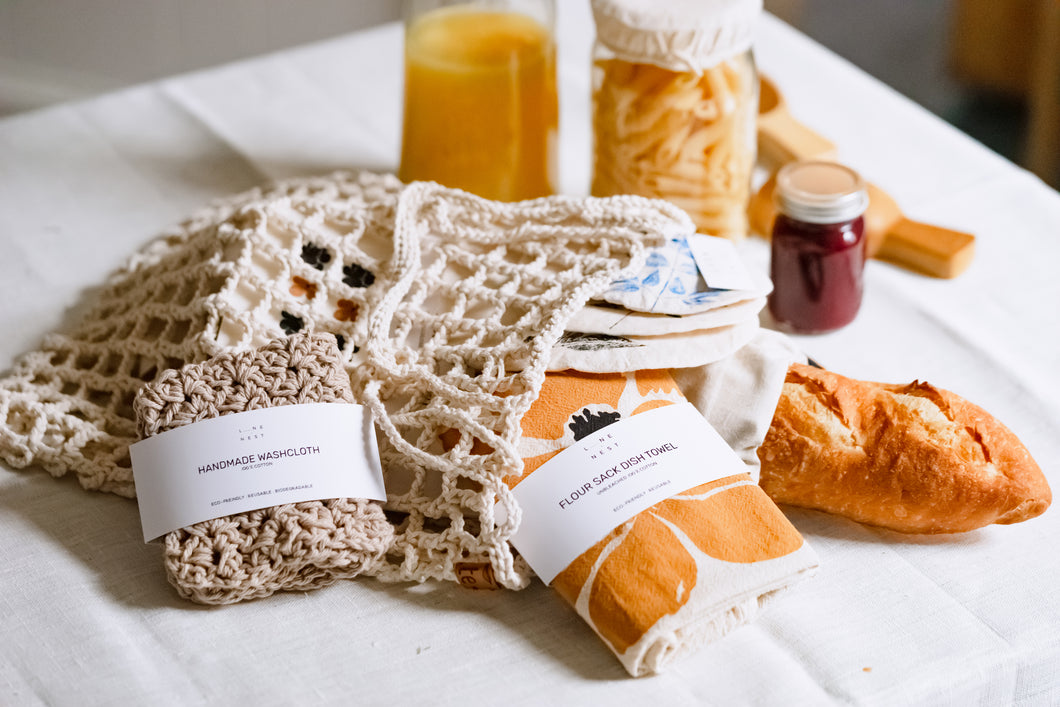 Hand-Crocheted Reusable Market Bags