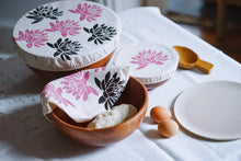 Load image into Gallery viewer, Reusable 100% Cotton Bowl Covers - Block Printed - Large Set of 3
